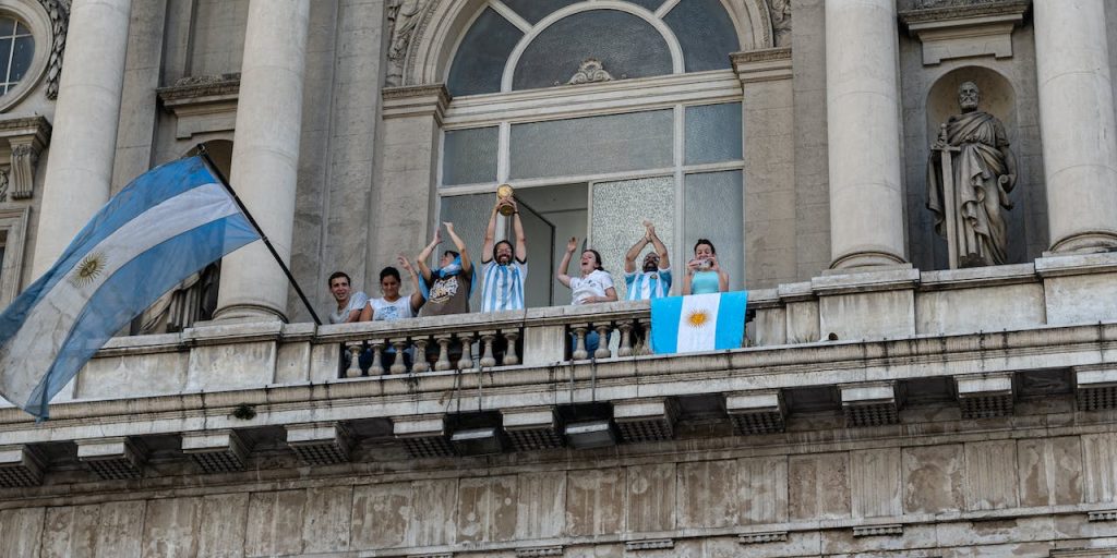 Celebración Mundial de Fútbol 2022.